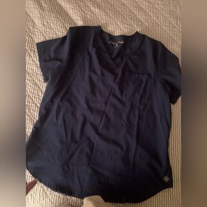 Navy Blue Easy Stretch Scrub Set M